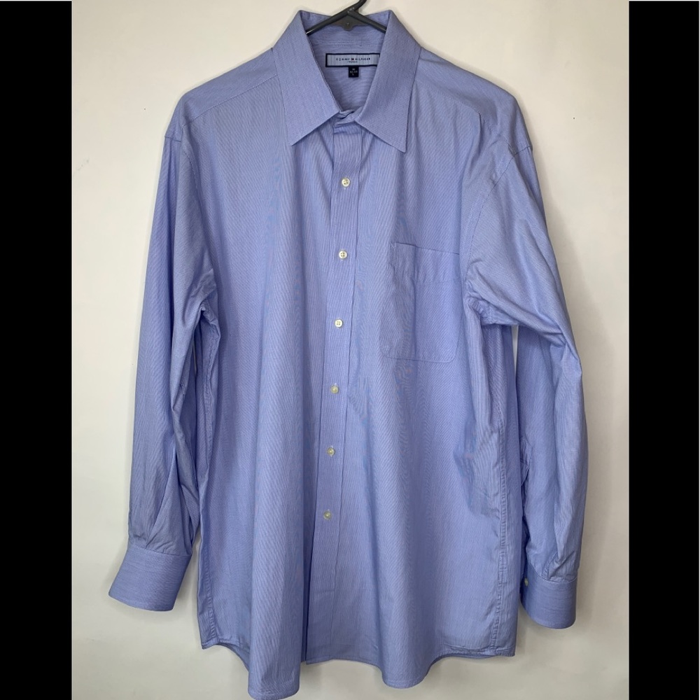 Tommy Hilfiger Men's Dress Shirt 16 (32-33) Blue